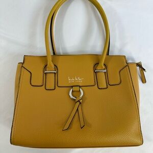 Nicole Miller Mustard Yellow Satchel